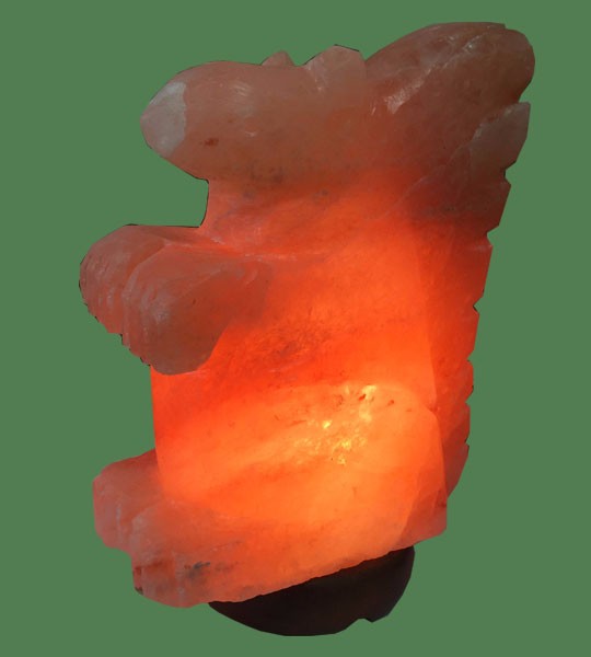 Himalayan Salt Lamp Pink Squirrel